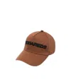 Dsquared2 Logo-embroidered Cap In Brown