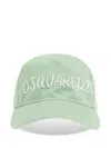 Dsquared2 Logo-embroidered Cap In Green