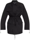 Dsquared2 Logo-embroidered Coat In Black