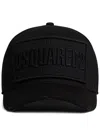 Dsquared2 Logo-embroidered Cotton Cap In Black