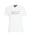 Dsquared2 Logo Print Cotton Jersey T-shirt In White