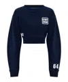 Dsquared2 Crew Neck Long Sleeve Sweatshirt In Blue