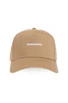 Dsquared2 Logo Embroidered Distressed Baseball Cap In Ghiaia+bianco
