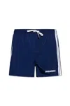 Dsquared2 Logo-embroidered Drawstring Swim Shorts In Blue