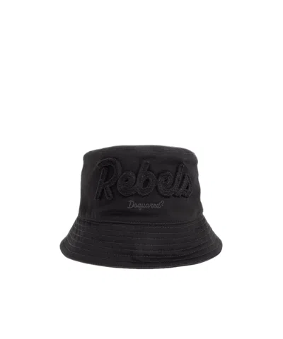 Dsquared2 Logo Embroidered Hat In Purple