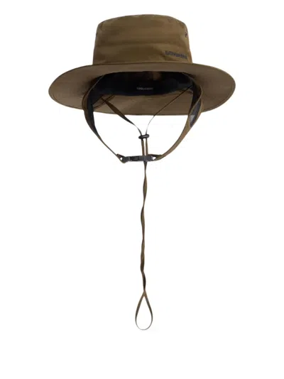 Dsquared2 Logo-embroidered Hat In Brown