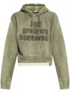 Dsquared2 Logo-embroidered Hoodie In Grün