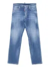 Dsquared2 Logo-embroidered Jeans In Blue
