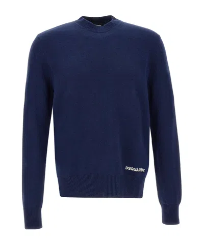 Dsquared2 Logo-embroidered Jumper In Black