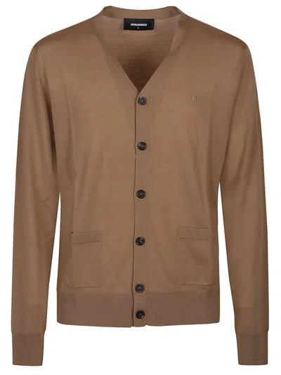 Dsquared2 Cardigan In Brown