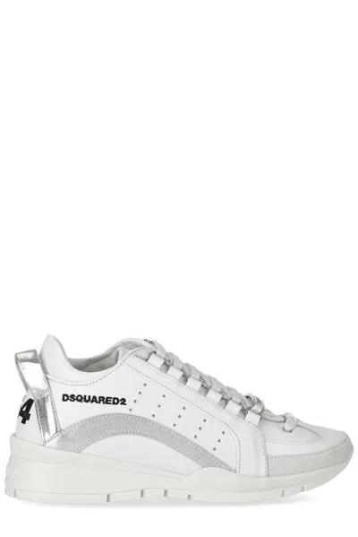 Dsquared2 Logo Embroidered Lace In White