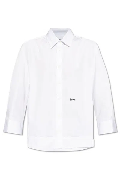 DSQUARED2 LOGO EMBROIDERED LONG SLEEVED SHIRT