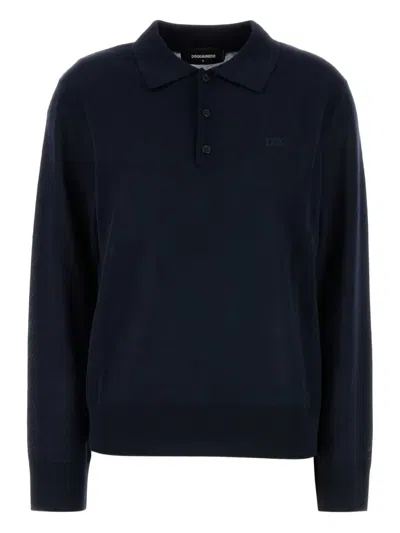 DSQUARED2 LOGO-EMBROIDERED POLO SHIRT