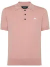 Dsquared2 Logo-embroidered Polo Shirt In Pink