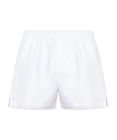 Dsquared2 Logo-embroidered Shorts In White