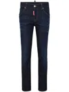 Dsquared2 Skinny-jeans Mit Logo-stickerei In Blau