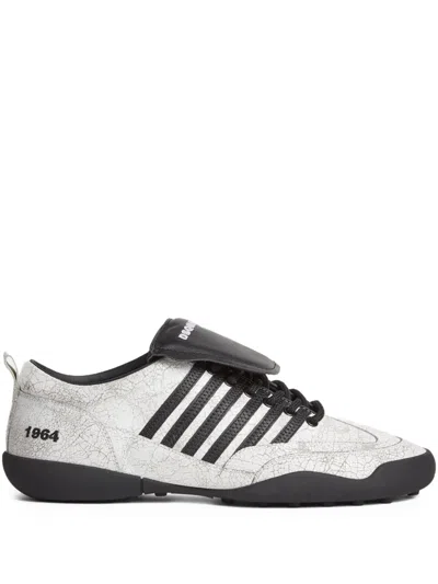 Dsquared2 Logo-embroidered Sneakers In Black