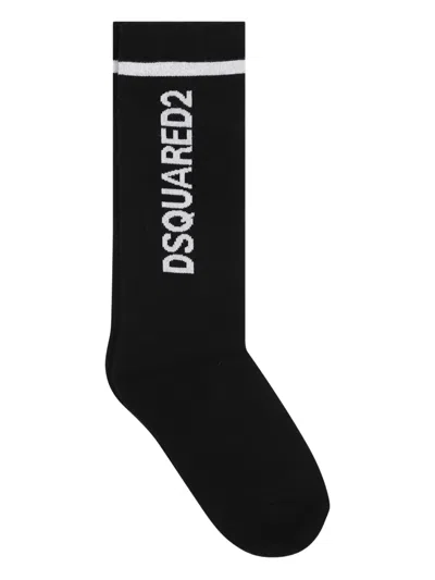 DSQUARED2 LOGO-EMBROIDERED SOCKS