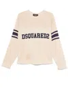 Dsquared2 Logo-embroidered Sweater In 中性色