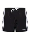 Dsquared2 Logo-embroidered Swim Shorts In Black