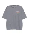 Dsquared2 Summer Lovers Linen T-shirt Striped Pattern In Blue
