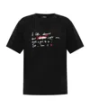Dsquared2 Logo-embroidered T-shirt In Black