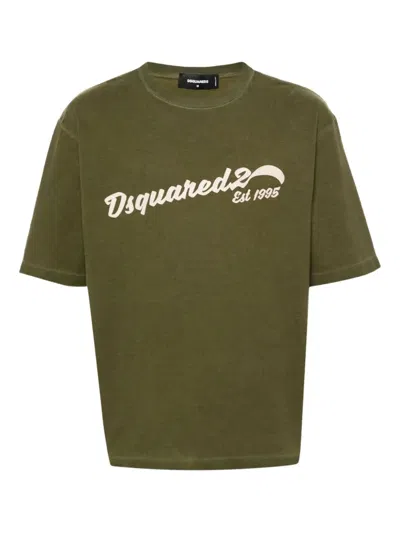 DSQUARED2 LOGO-EMBROIDERED T-SHIRT