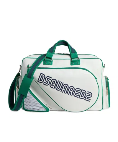 Dsquared2 Logo-embroidered Tote Bag In White