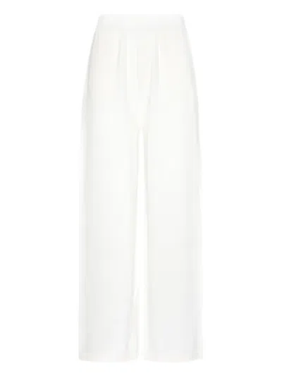 Dsquared2 Logo-embroidered Trousers In White