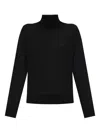 Dsquared2 Logo-embroidered Turtleneck Jumper In Black
