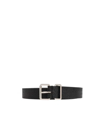 Dsquared2 Logo-engraved Buckle Belt In Black