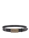 DSQUARED2 LOGO-ENGRAVED BUCKLE BELT