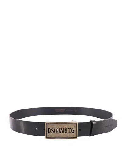 Dsquared2 Logo-engraved Buckle Belt In Non Definito