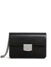 Dsquared2 Logo-engraved Leather Clutch Bag In Black