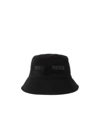 Dsquared2 Logo Print Bucket Hat In Black