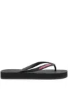 Dsquared2 Logo Flip Flops In Black