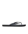Dsquared2 Open Toe Thong Strap Sandals With Textured Sole In Black