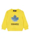 Dsquared2 Logo-graphic Crew-neck Sweatshirt In Yellow