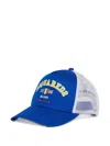 Dsquared2 Logo Graphic-print Mesh Cap In Blue