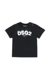 Dsquared2 Babies' Logo Graphic T-shirt In Black
