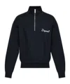 Dsquared2 Logo Half-zip Sweatshirt In Black