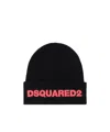 Dsquared2 Logo-embroidered Beanie In Black