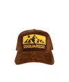 Dsquared2 Logo Hat In Brown