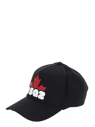 Dsquared2 Logo Hat In Black