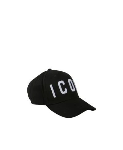 Dsquared2 Logo Hat In Black