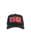 Dsquared2 Logo Detailed Curved Peak Baseball Cap In Black