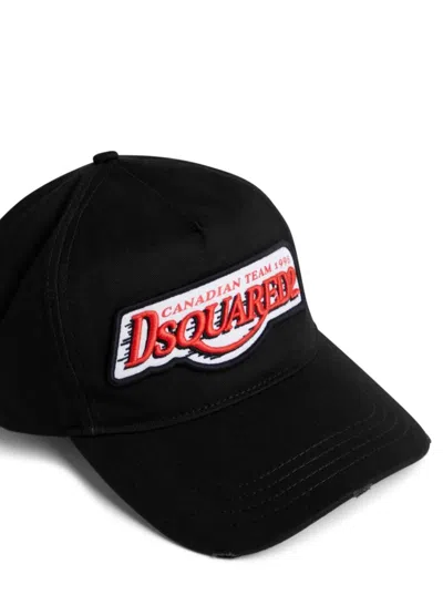 Dsquared2 Logo Hat In Black