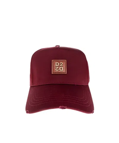 Dsquared2 Logo Hat In Red