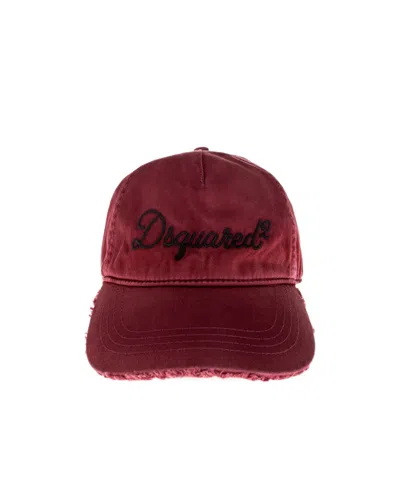 Dsquared2 Logo Hat In Red