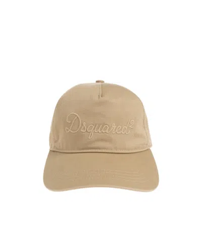 Dsquared2 Logo-embroidered Baseball Cap In Yellow